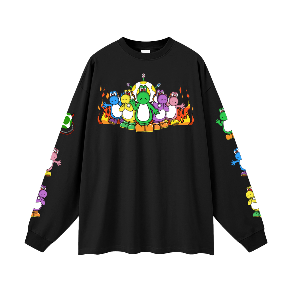Crazy Cult sleeves Oversized Unisex Long Sleeve T-Shirt
