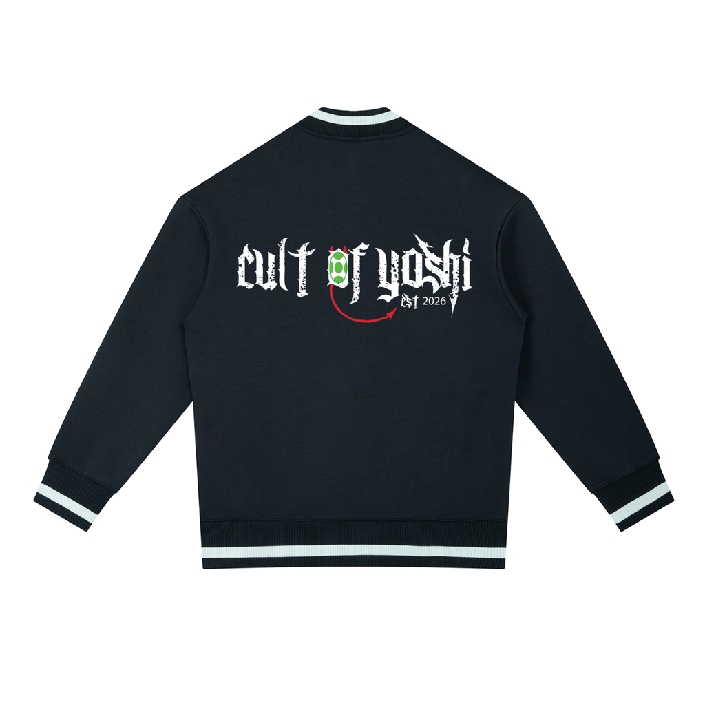 Contrast Piping Zip Bomber Jacket