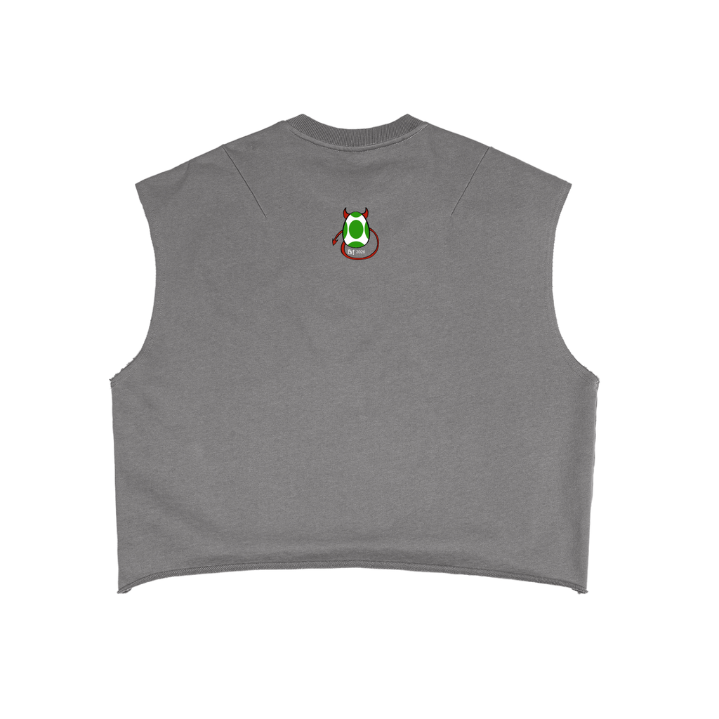 CULT crucifix French Terry Boxy Tank Top